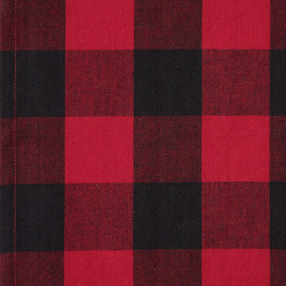 Buffalo Check Collection, Classic Farmhouse Cloth Napkin Set, 20X20, Red & Black, 6 Piece
