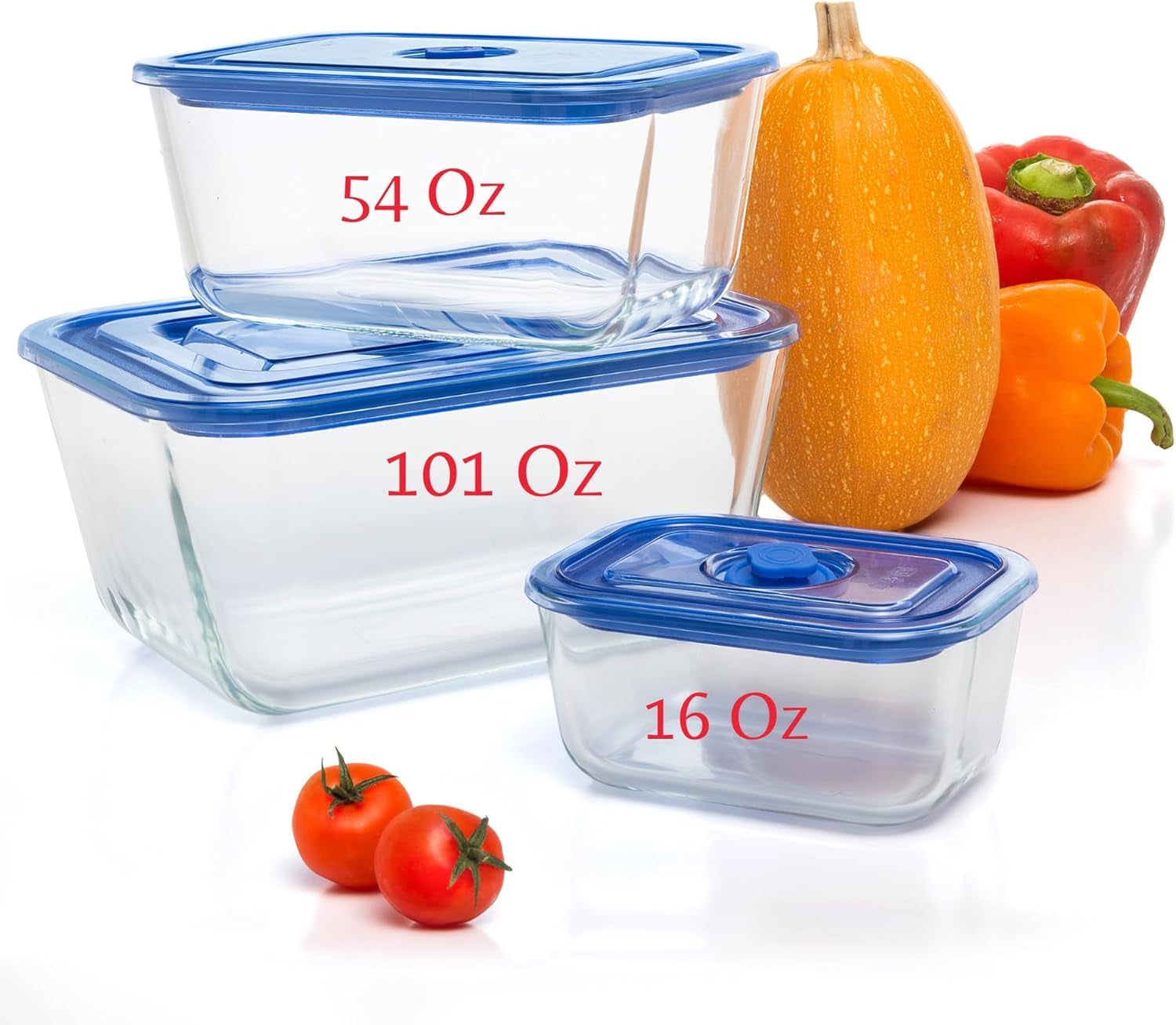 10-Piece Kitchen Glass Food Storage Containers Set with Lids, Clear Leak-Proof, Bpa-Free Airtight Meal Prep Glass Containers – Oven, Freezer, Microwave & Dishwasher Safe