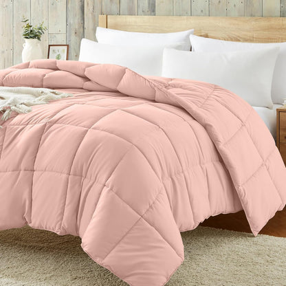 Twin Comforter Duvet Insert - Purple down Alternative Bed Comforter Twin Size, Lightweight Bedding Comforters Quilted Soft All Season Reversible Plum/Light Purple