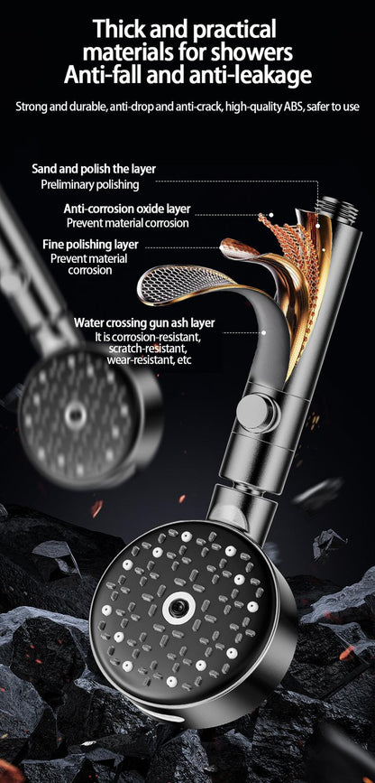 6-Function High-Pressure Shower Head