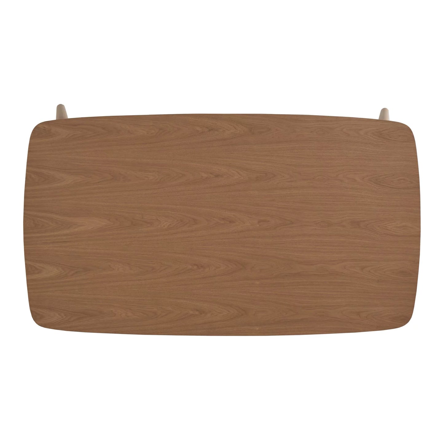 Mid-Century Modern 63" Tapered Legs Dining Table, Natural Finish